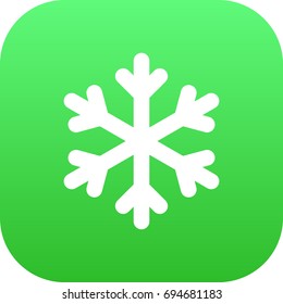 Isolated Snowflake Icon Symbol On Clean Background. Vector Winter Snow Element In Trendy Style.
