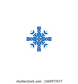 Isolated Snowflake Vector Emoji, Emoticon, Icon