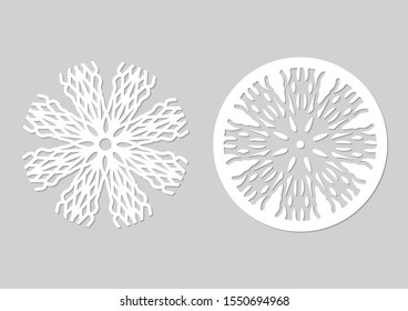 Isolated Snowflake. Vector illustration. Christmas symbol. new Year decoration. Flat design