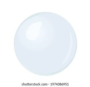 Isolated soap or air bubble. vector illustration