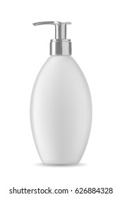 Isolated soap bottle on white background. 3D illustration.
