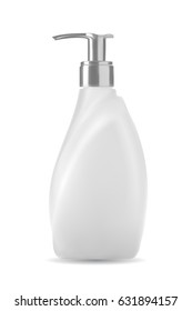Isolated soap bottle on white background. 3D illustration.