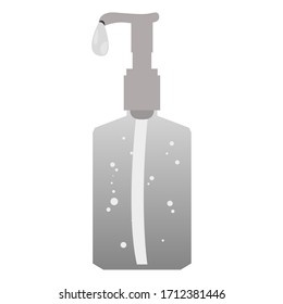 Isolated soap or gel bottle - Vector illustration