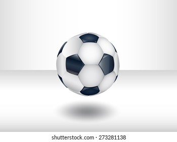 Isolated soccer ball. 