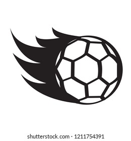 Isolated soccer ball icon with an effect. Vector illustration design