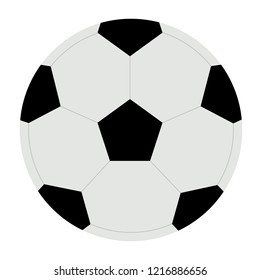 Isolated soccer ball image. Vector illustration design