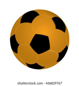 Isolated soccer ball, Vector illustration