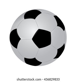 Isolated soccer ball, Vector illustration