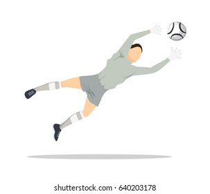 Isolated soccer player.