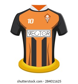 Isolated soccer shirt on a white background. Vector illustration