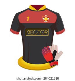 Isolated soccer shirt on a white background. Vector illustration