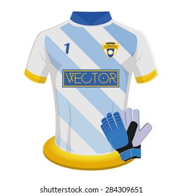 Isolated soccer shirt on a white background. Vector illustration