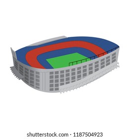 Isolated soccer stadium