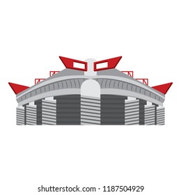 Isolated soccer stadium