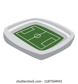 Isolated soccer stadium
