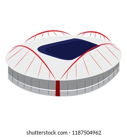 Isolated soccer stadium