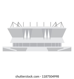 Isolated soccer stadium