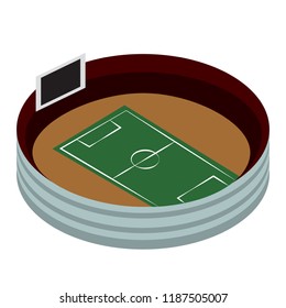 Isolated soccer stadium