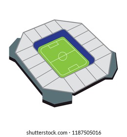 Isolated soccer stadium