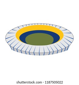 Isolated soccer stadium