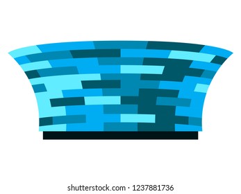 Isolated soccer stadium icon. Vector illustration design