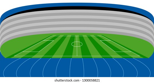Isolated soccer stadium image. Vector illustration design