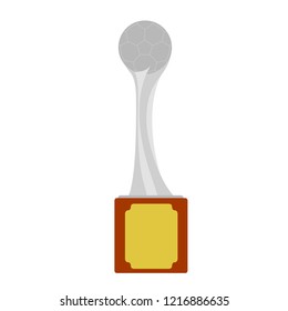 Isolated soccer trophy image. Vector illustration design