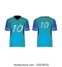 Isolated soccer uniform on a white background, Vector illustration