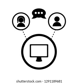 Isolated social network icon. Vector illustration design
