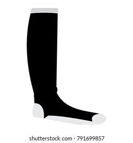 Isolated sock icon on a white background, vector illustration