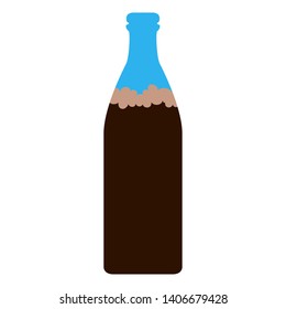 Isolated soda bottle on a white background - Vector