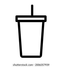 isolated soda drink vector icon.
