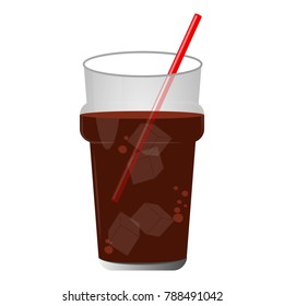 Isolated soda icon on a white background, vector illustration