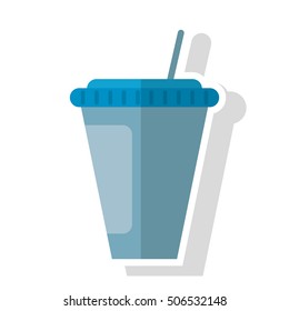 Isolated soda mug design
