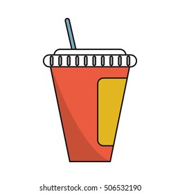 Isolated soda mug design