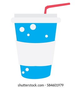 Isolated soda on a white background, Vector illustration