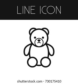 Isolated Soft Outline. Gift Vector Element Can Be Used For Gift, Teddy, Soft Design Concept.