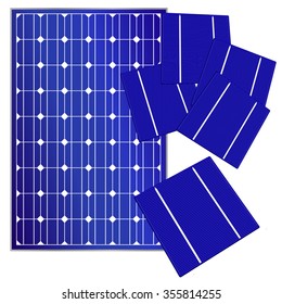 Isolated Solar Pannel And Cells