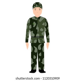 Isolated soldier avatar