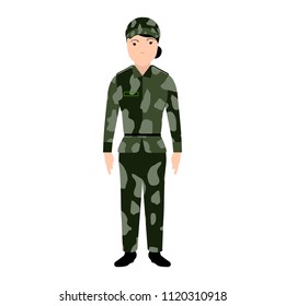 Isolated soldier avatar