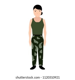 Isolated soldier avatar