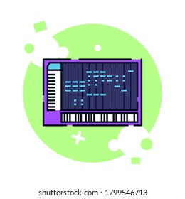 Isolated Soundboard Icon. Musical Equipment - Vector Illustration