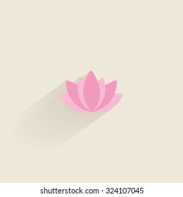 Isolated spa icon on a colored background