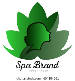 Isolated spa logo on a white background, Vector illustration