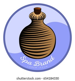 Isolated spa logo on a white background, Vector illustration