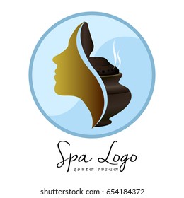 Isolated spa logo on a white background, Vector illustration