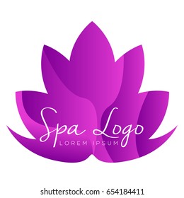Isolated spa logo on a white background, Vector illustration