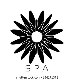 Isolated spa logo on a white background, Vector illustration