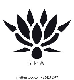Isolated spa logo on a white background, Vector illustration