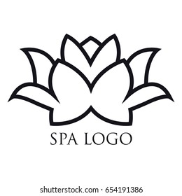 Isolated spa logo on a white background, Vector illustration
